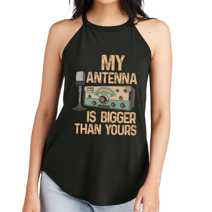 Pride Ham Radio Operator  My Antenna Isn Bigger Than Yours  Women's Perfect Tri Rocker Tank
