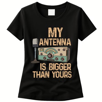 Pride Ham Radio Operator  My Antenna Isn Bigger Than Yours  Womens T-Shirt