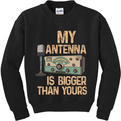 Pride Ham Radio Operator  My Antenna Isn Bigger Than Yours  Kids Sweatshirt