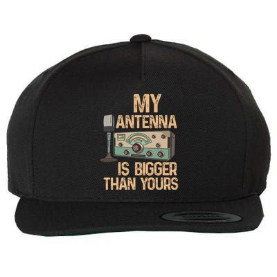 Pride Ham Radio Operator  My Antenna Isn Bigger Than Yours  Wool Snapback Cap