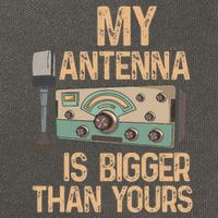 Pride Ham Radio Operator  My Antenna Isn Bigger Than Yours  Cotton Canvas Backpack