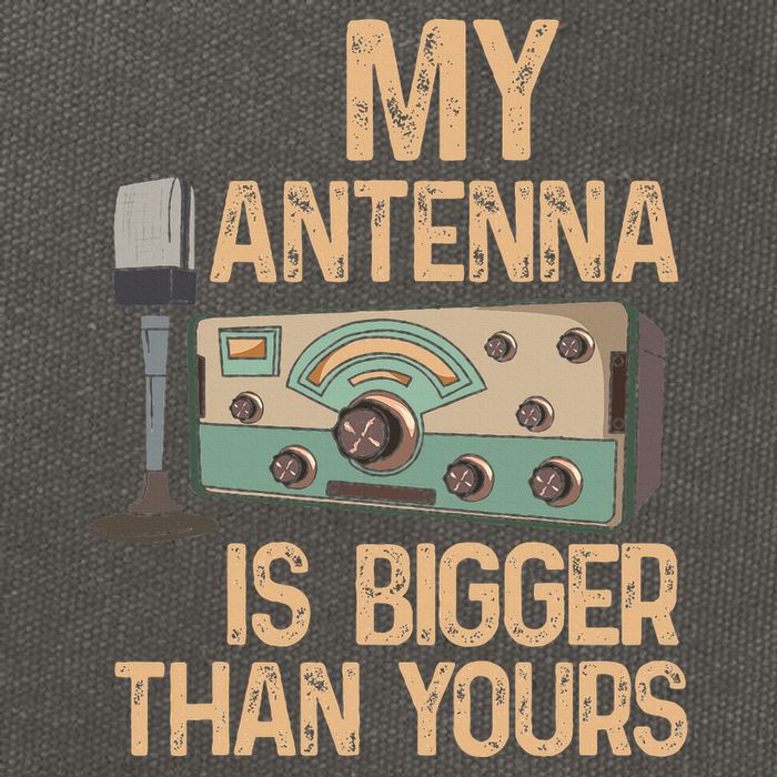 Pride Ham Radio Operator  My Antenna Isn Bigger Than Yours  Cotton Canvas Backpack