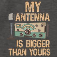 Pride Ham Radio Operator  My Antenna Isn Bigger Than Yours  Vector Backpack