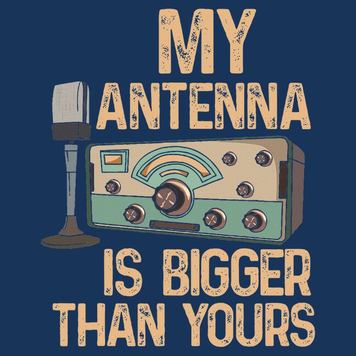 Pride Ham Radio Operator  My Antenna Isn Bigger Than Yours  Infant Baby Jersey Bodysuit