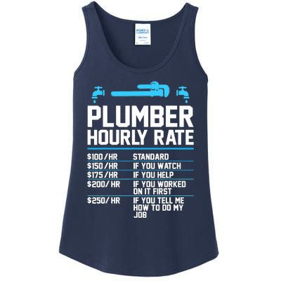 Plumber Hourly Rate - Funny Plumbing Ladies Essential Tank