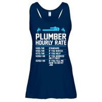 Plumber Hourly Rate - Funny Plumbing Ladies Essential Flowy Tank