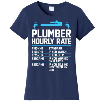 Plumber Hourly Rate - Funny Plumbing Women's T-Shirt