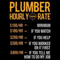 Plumber Hourly Rate Plumber Poster