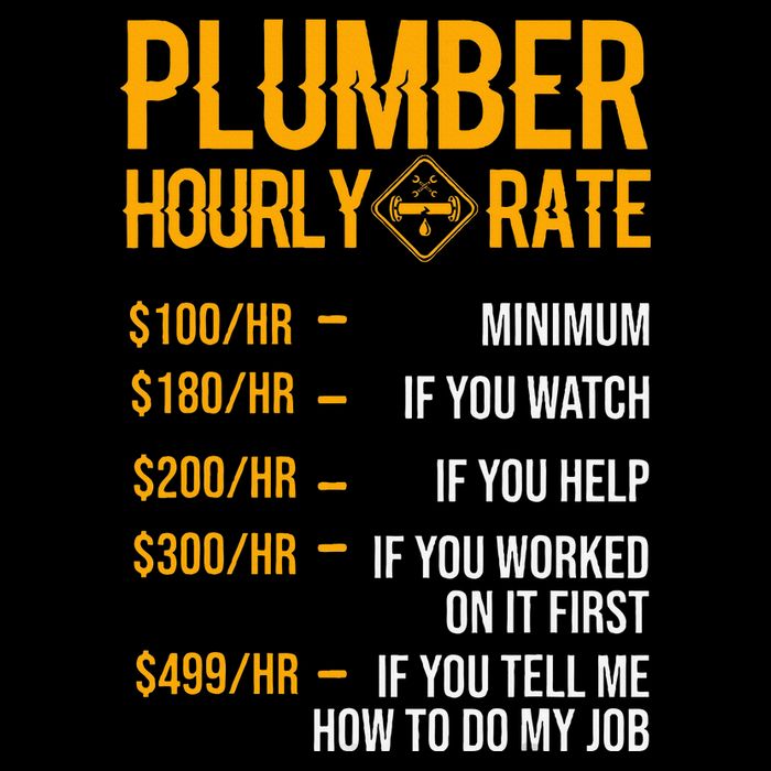 Plumber Hourly Rate Plumber Poster