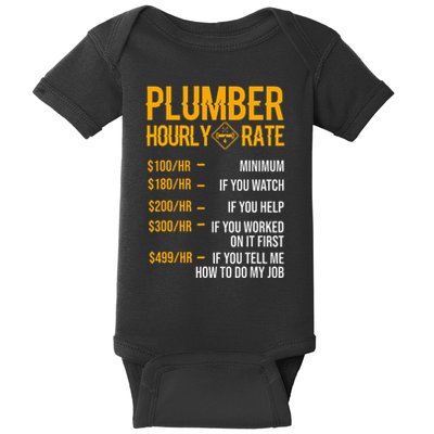 Plumber Hourly Rate Plumber Baby Bodysuit