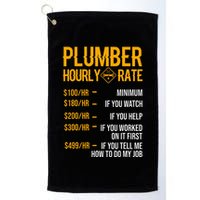 Plumber Hourly Rate Plumber Golf Towel