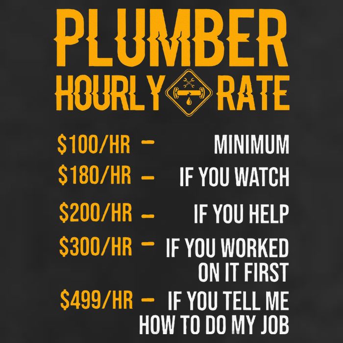 Plumber Hourly Rate Plumber Golf Towel