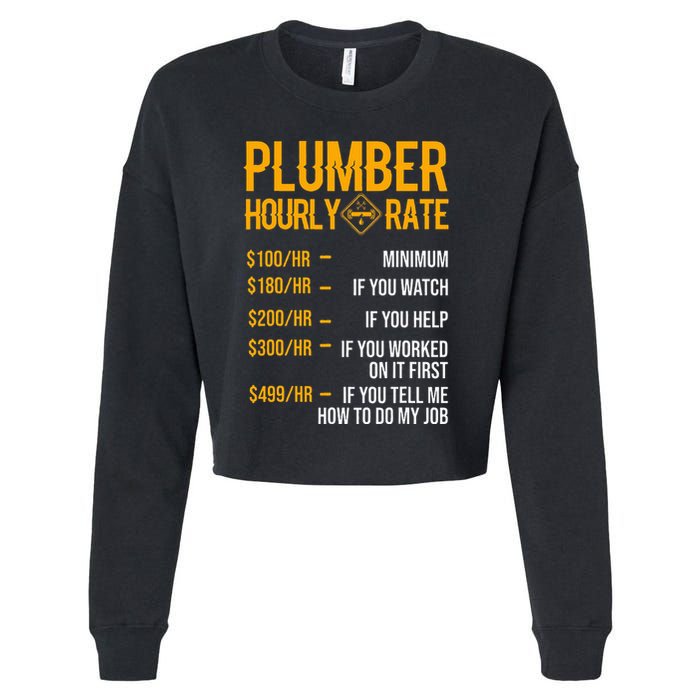 Plumber Hourly Rate Plumber Cropped Pullover Crew