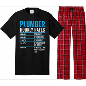 Plumber Hourly Rate Funny Description Of Services With Price Pajama Set