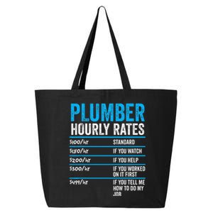 Plumber Hourly Rate Funny Description Of Services With Price 25L Jumbo Tote