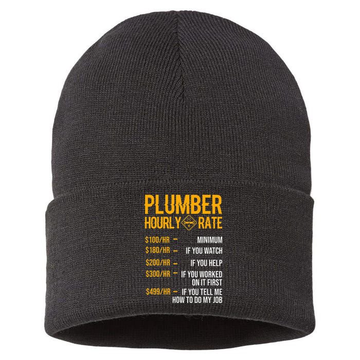 Plumber Hourly Rate Plumber Sustainable Knit Beanie