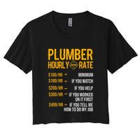 Plumber Hourly Rate Plumber Women's Crop Top Tee