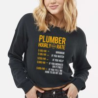 Plumber Hourly Rate Plumber Cropped Pullover Crew