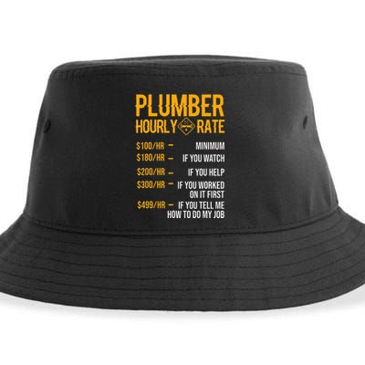 Plumber Hourly Rate For Plumbers Sustainable Bucket Hat