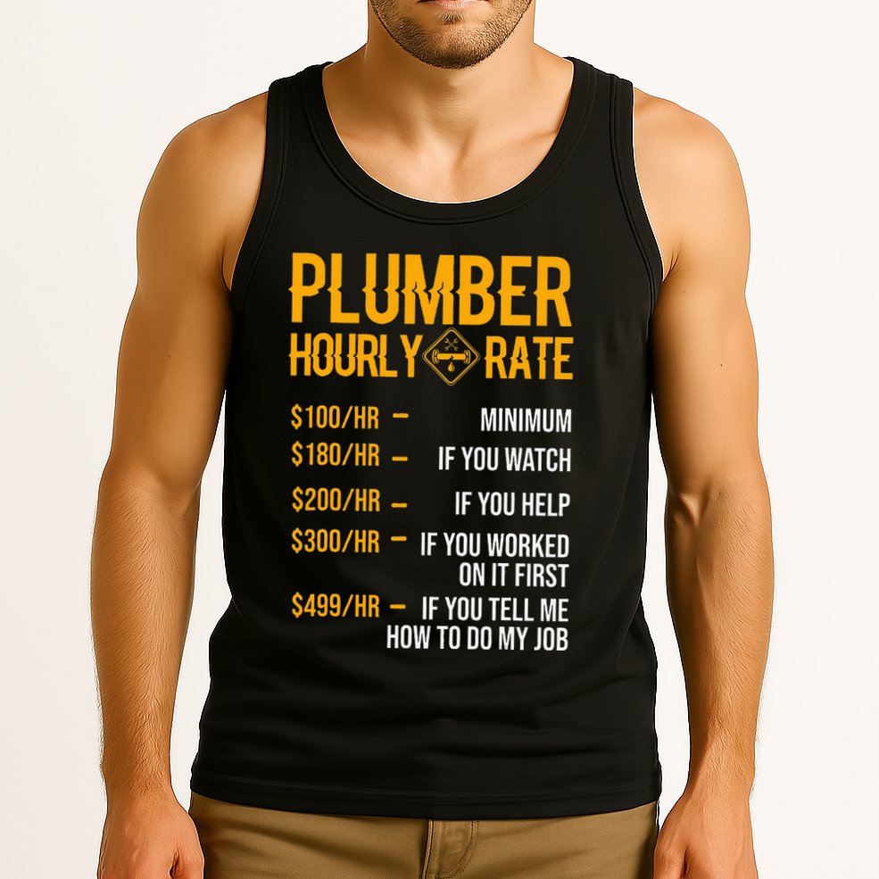 Plumber Hourly Rate For Plumbers Tank Top