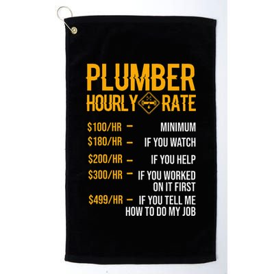 Plumber Hourly Rate For Plumbers Golf Towel