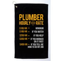 Plumber Hourly Rate For Plumbers Golf Towel