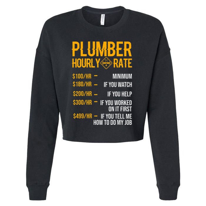 Plumber Hourly Rate For Plumbers Cropped Pullover Crew