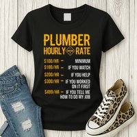 Plumber Hourly Rate For Plumbers Womens T-Shirt