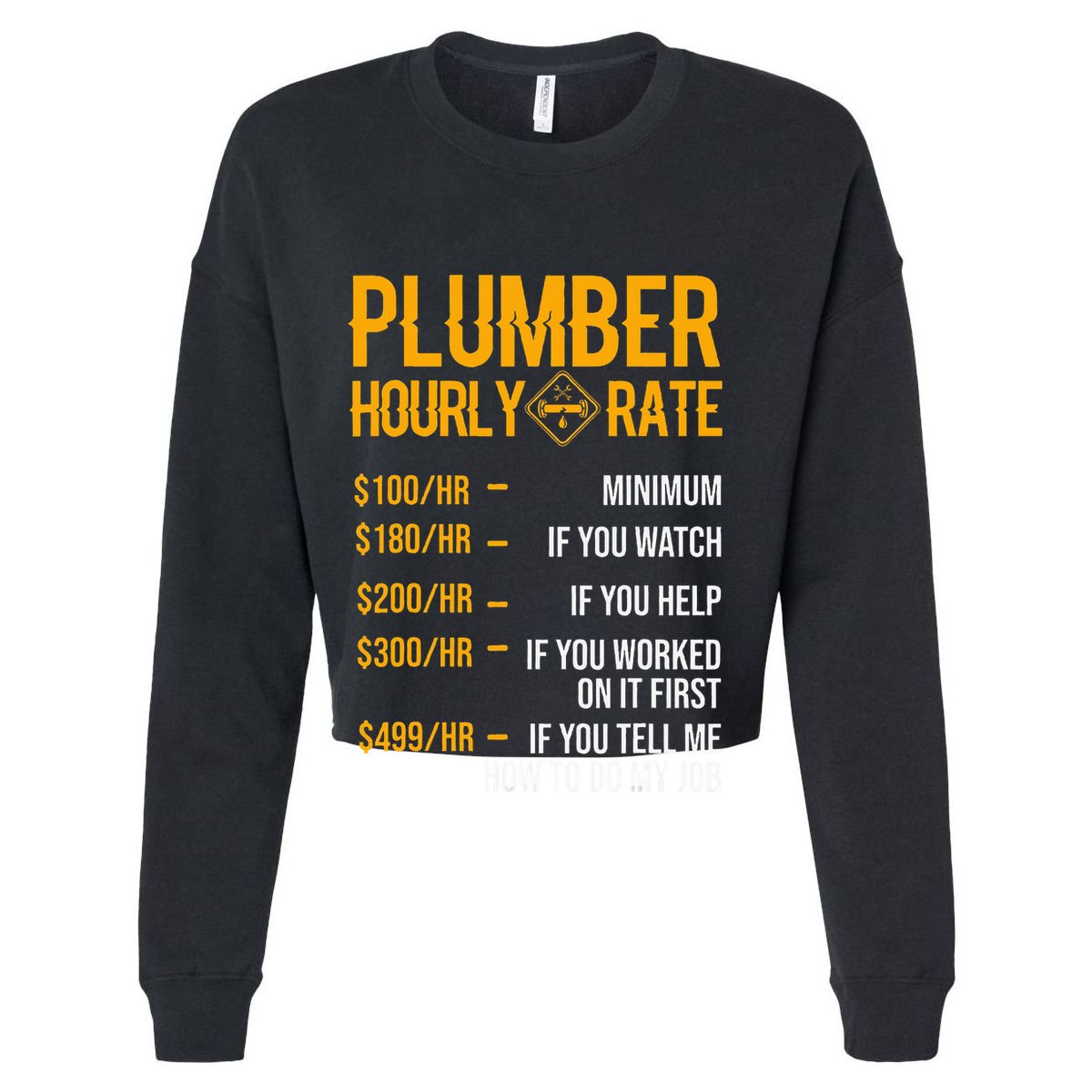 Plumber Hourly Rate For Plumbers Womens T-Shirt