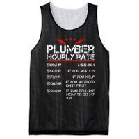 Plumber Hourly Rate Funny Plumbing Worker Labor Mesh Reversible Basketball Jersey Tank