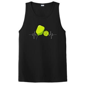 Pickleball Heartbeat Racket Sports Lovers Paddleball Players PosiCharge Competitor Tank