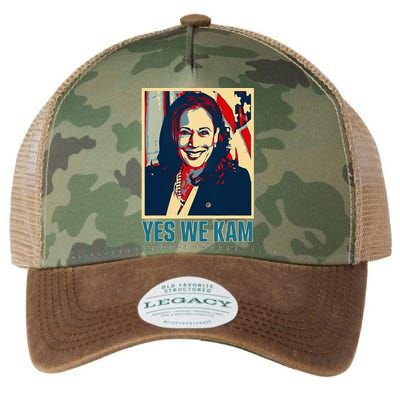 President Harris Retro Yes We Kam Legacy Tie Dye Trucker Hat