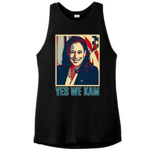 President Harris Retro Yes We Kam Ladies PosiCharge Tri-Blend Wicking Tank