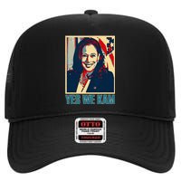 President Harris Retro Yes We Kam High Crown Mesh Back Trucker Hat