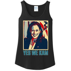 President Harris Retro Yes We Kam Ladies Essential Tank