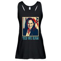 President Harris Retro Yes We Kam Ladies Essential Flowy Tank