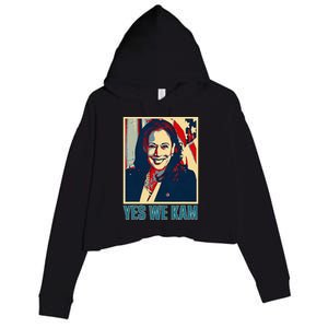 President Harris Retro Yes We Kam Crop Fleece Hoodie