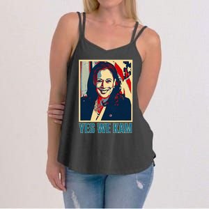 President Harris Retro Yes We Kam Women's Strappy Tank