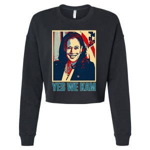 President Harris Retro Yes We Kam Cropped Pullover Crew