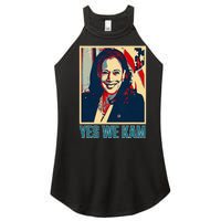 President Harris Retro Yes We Kam Women's Perfect Tri Rocker Tank