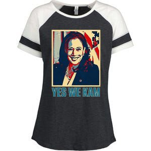 President Harris Retro Yes We Kam Enza Ladies Jersey Colorblock Tee