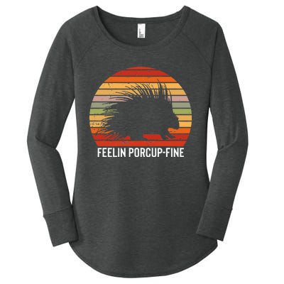 Porcupine Hugger S For Hedgehog Porcupine Fan Women's Perfect Tri Tunic Long Sleeve Shirt