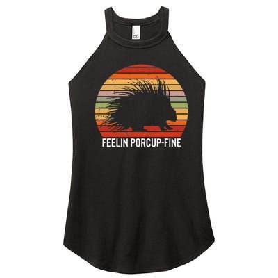 Porcupine Hugger S For Hedgehog Porcupine Fan Women’s Perfect Tri Rocker Tank