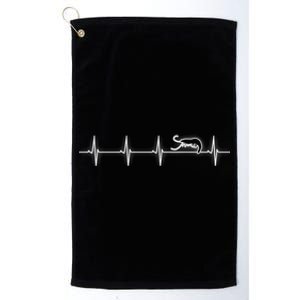 Prawn Heartbeat Shrimp Funny Gift Platinum Collection Golf Towel