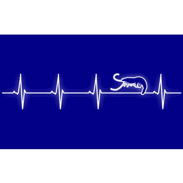 Prawn Heartbeat Shrimp Funny Gift Bumper Sticker