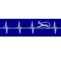 Prawn Heartbeat Shrimp Funny Gift Bumper Sticker