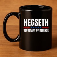 Pete Hegseth Secretary Of Defense Trump Maga Support 11oz C Handle Ceramic Mug