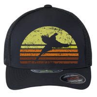 Pheasant Hunting South Dakota Upland Bird Game Hunter Retro Flexfit Unipanel Trucker Cap
