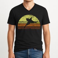 Pheasant Hunting South Dakota Upland Bird Game Hunter Retro V-Neck T-Shirt