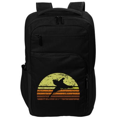 Pheasant Hunting South Dakota Upland Bird Game Hunter Retro Impact Tech Backpack